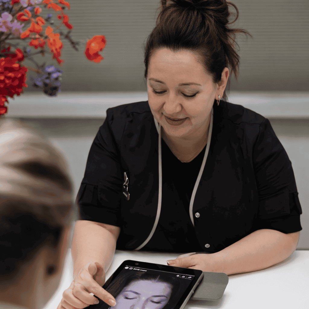 Intakegesprek met huidtherapeut